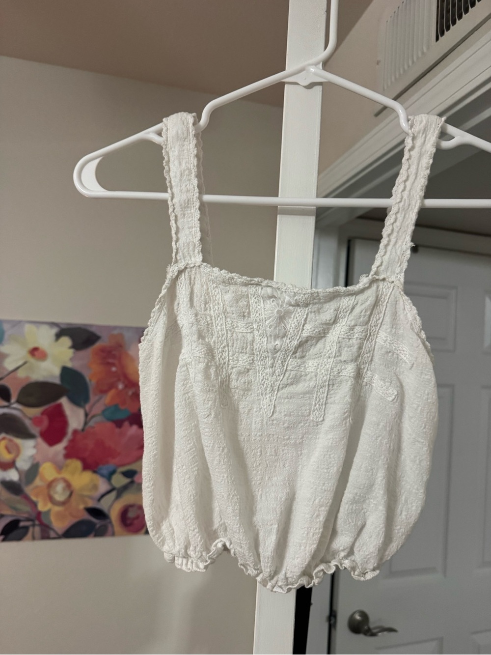 White Textured Tank